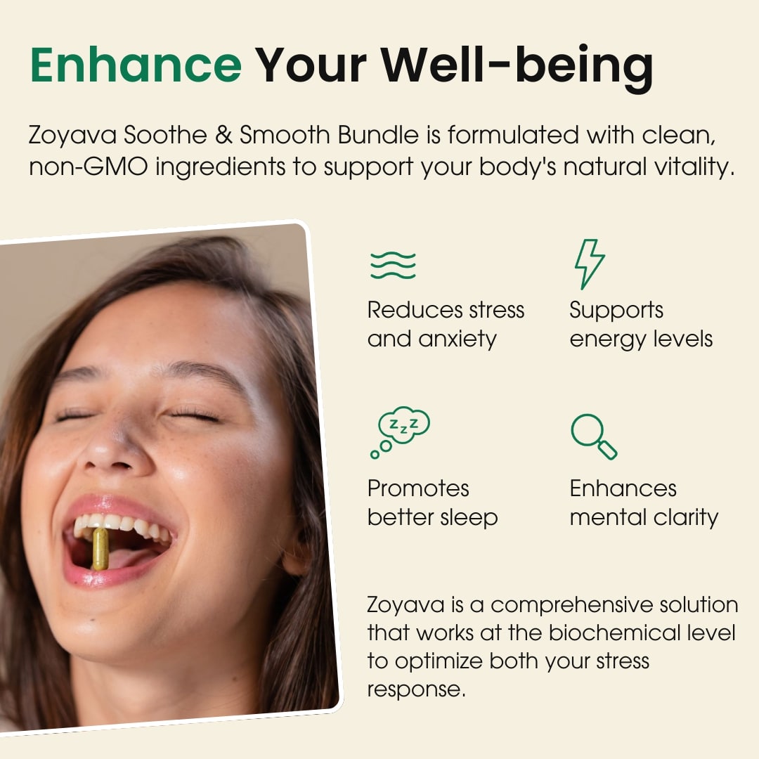 Soothe and Smooth Bundle: Cortisol 60 and Myo-Inositol 90 Capsules Supplement Bundle