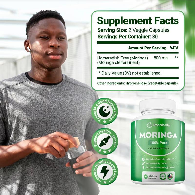 Rosabella Moringa Powder Capsules